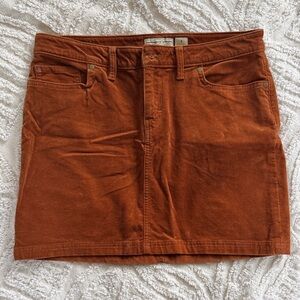 Patagonia Rust Corduroy Mini Skirt Size 8 Women’s
